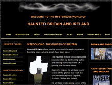 Tablet Screenshot of haunted-britain.com